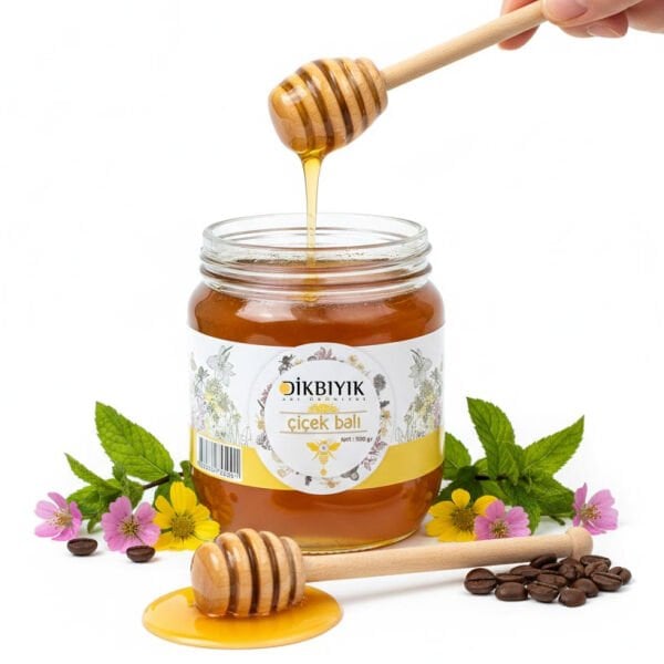 Dikbıyık Bursa Çiçek Balı | %100 Doğal ve Saf Süzme Bal 500 gr