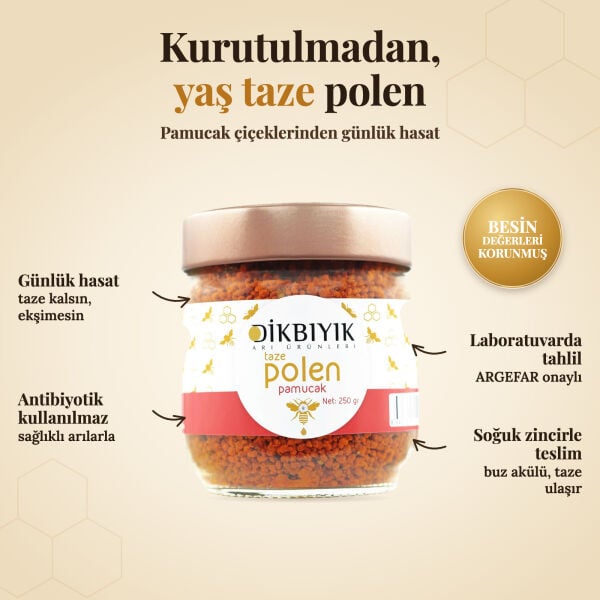 Taze Pamucak Polen 250 gr.