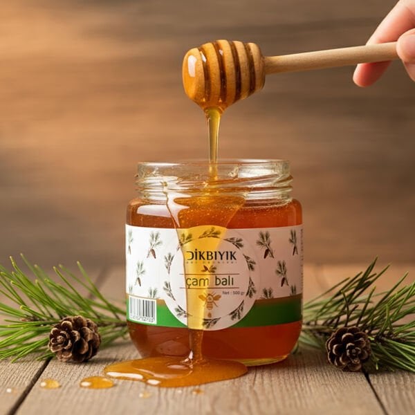 Dikbıyık Çam Çiçek Balı – Katkısız & Besleyici Doğal Bal 500 Gr