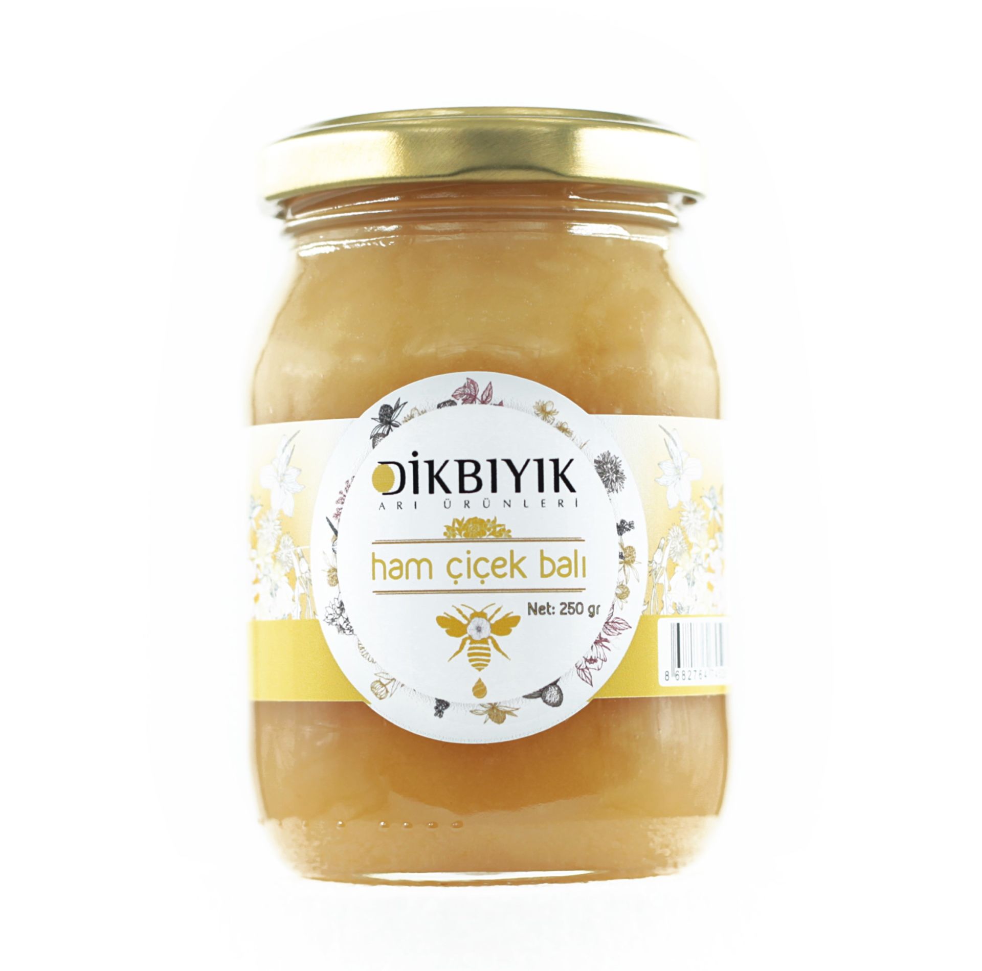 Dikbıyık Pastörize Edilmemiş Ham Çiçek Balı 250 gr.