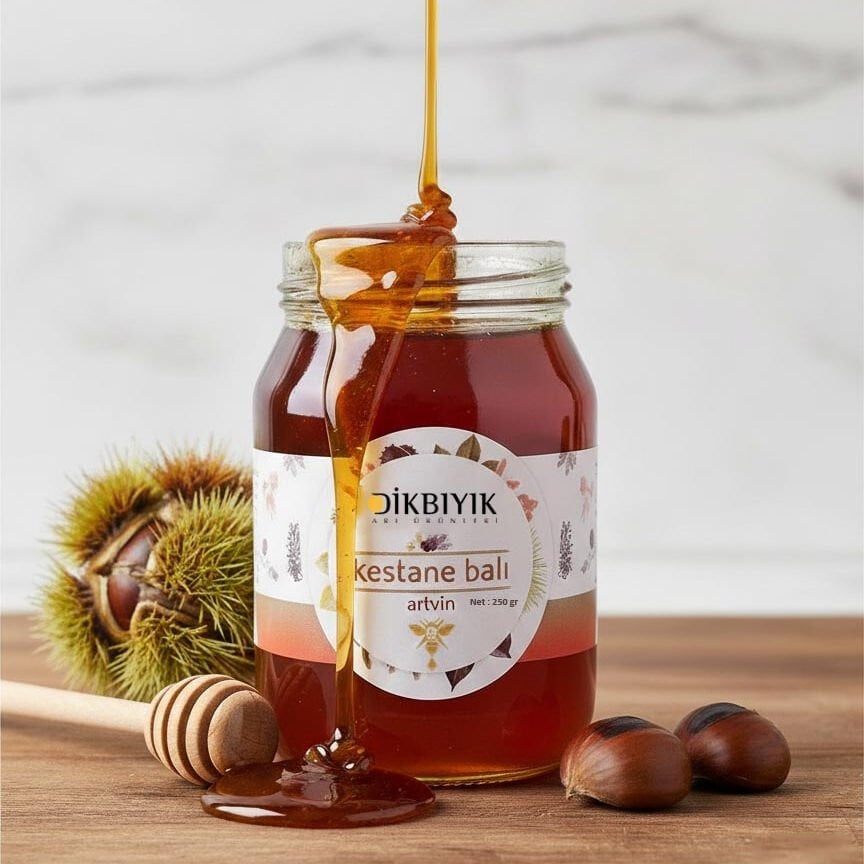 Dikbıyık Artvin Kestane Balı 250 gr.